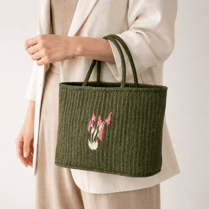 Banana Fiber Handcrafted Bag - Image 3