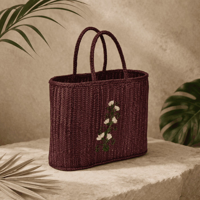31(131) Banana Fiber Handcrafted Bag - Image 1