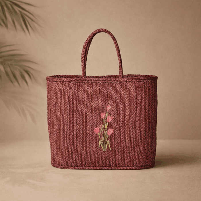 33 Banana Fiber Handcrafted Bag - Image 1