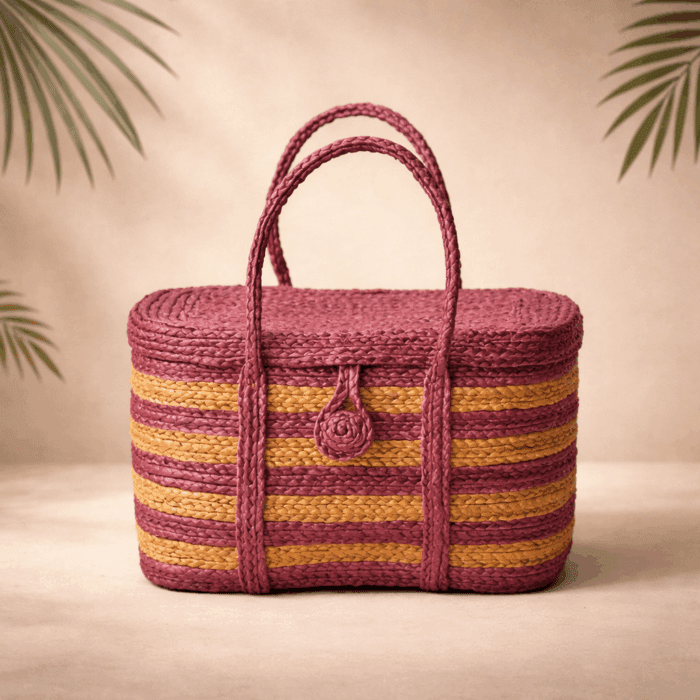 44(176) Banana Fiber Handcrafted Bag - Image 1