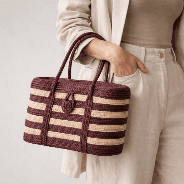 Banana Fiber Handcrafted Bag - Image 3
