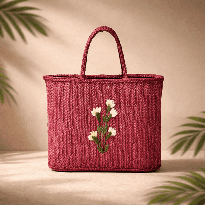 8(51) Banana Fiber Handcrafted Bag - Image 1