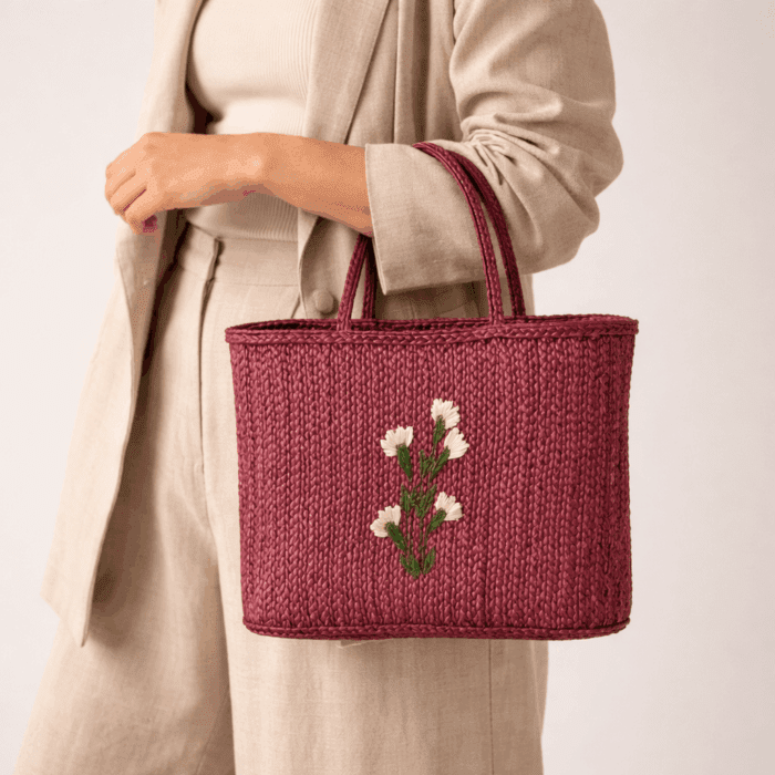 Banana Fiber Handcrafted Bag - Image 3