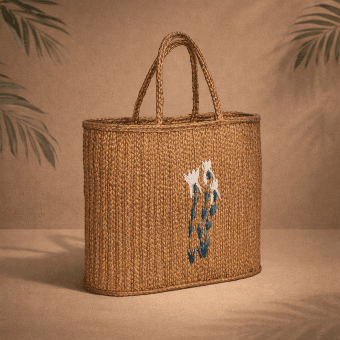 9 Banana Fiber Handcrafted Bag - Image 1