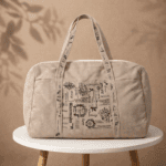Travel Beige Tote Bag
