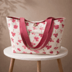 Pink Floral Travel Tote Bag – Multi-Purpose Carryall