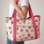 Pink Floral Travel Tote Bag – Multi-Purpose Carryall - Image 3