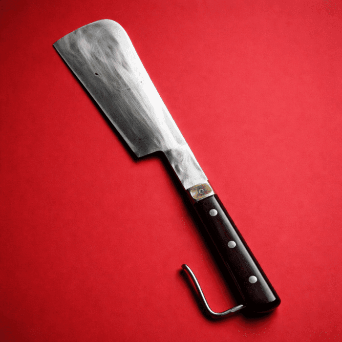 Leaf Spring Special Chopping Knife Big with Hook - Image 2
