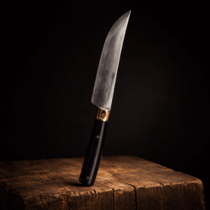 Leaf Spring Special Knife (Brass & Ox Horn Handle)