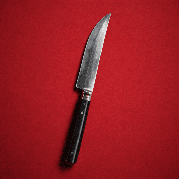 Leaf Spring Special Knife (Brass & Ox Horn Handle) - Image 2