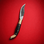 Leaf Spring Special Folding Knife (Brass & Deer Horn Handle) - Image 2