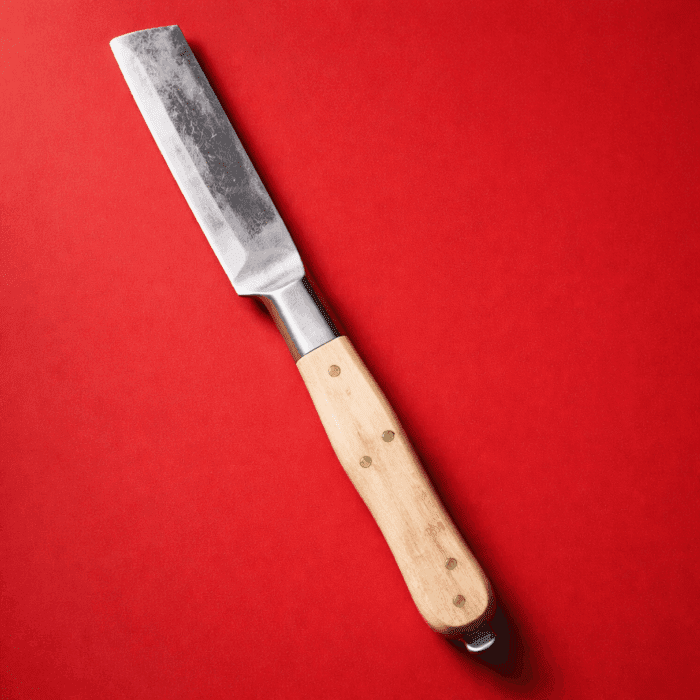 Leaf Spring Special Folding Knife (Brass & Deer Horn Handle) - Image 2