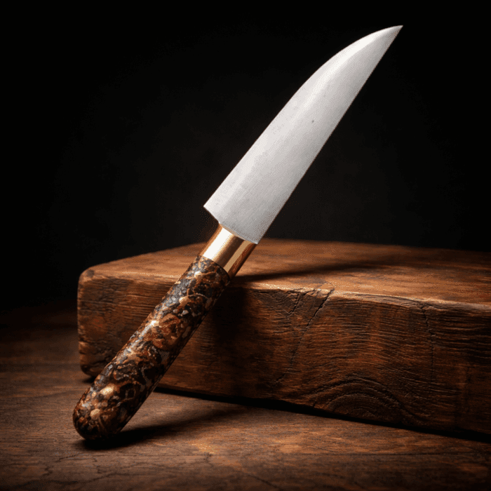 knife51(1) Special File Knife (Brass & Rudraksh Handle) - Image 1
