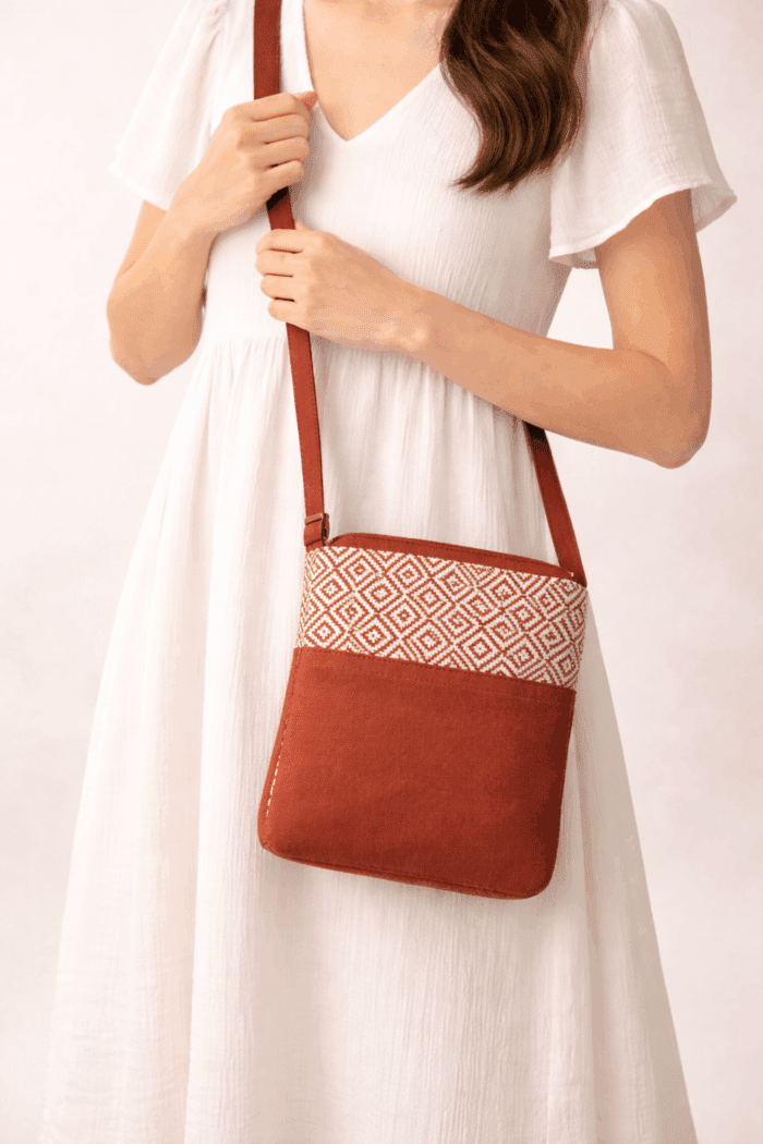 Orange String Bag - Image 2