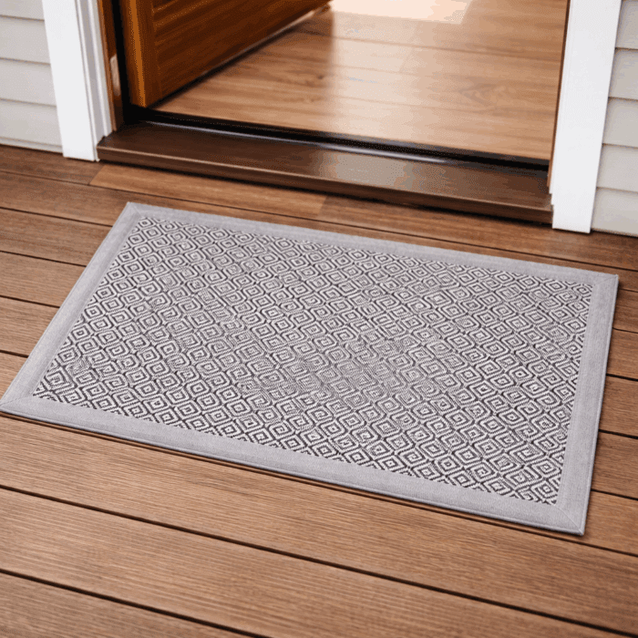 mat5(3) Handloom Cotton Door Mat (20 x 30 inches) - Image 1