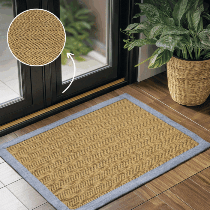 Handloom Cotton Door Mat (20 x 30 inches) - Image 2