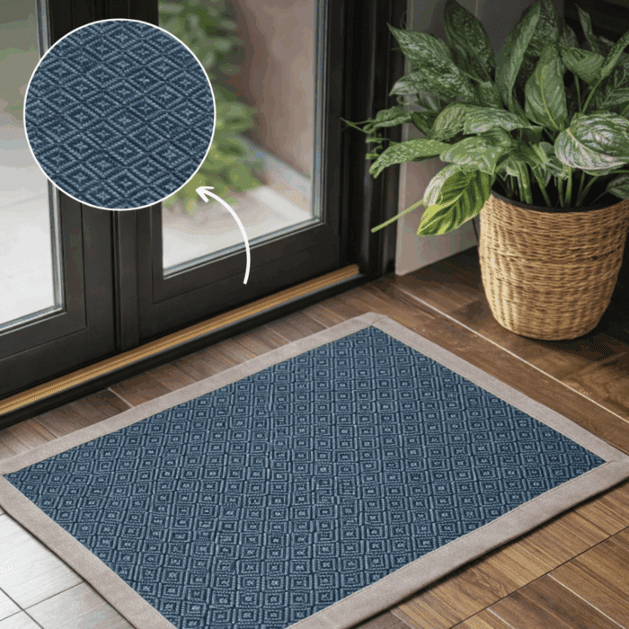 Handloom Cotton Door Mat (20 x 30 inches) - Image 2