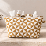 Multipurpose Daimond Designed Yellow Utility Pouch - Image 2