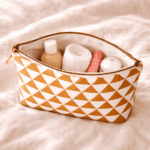 Multipurpose Daimond Designed Yellow Utility Pouch - Image 3