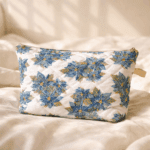 Multipurpose floral print utility pouch
