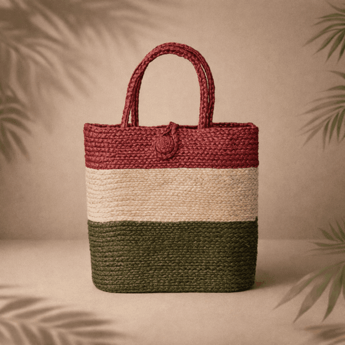 48(198) Banana Fiber Handcrafted Bag - Image 1