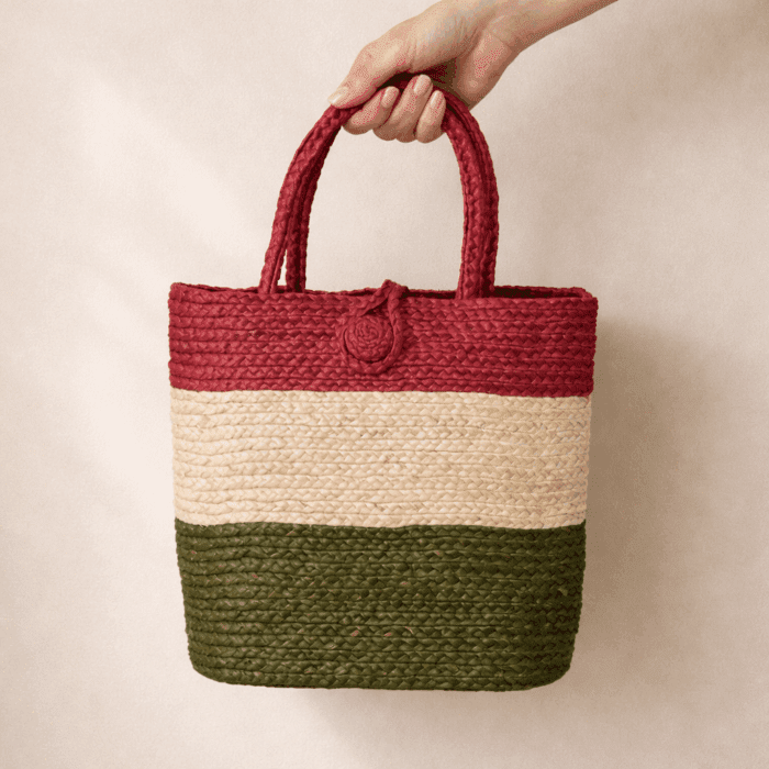 Banana Fiber Handcrafted Bag - Image 2