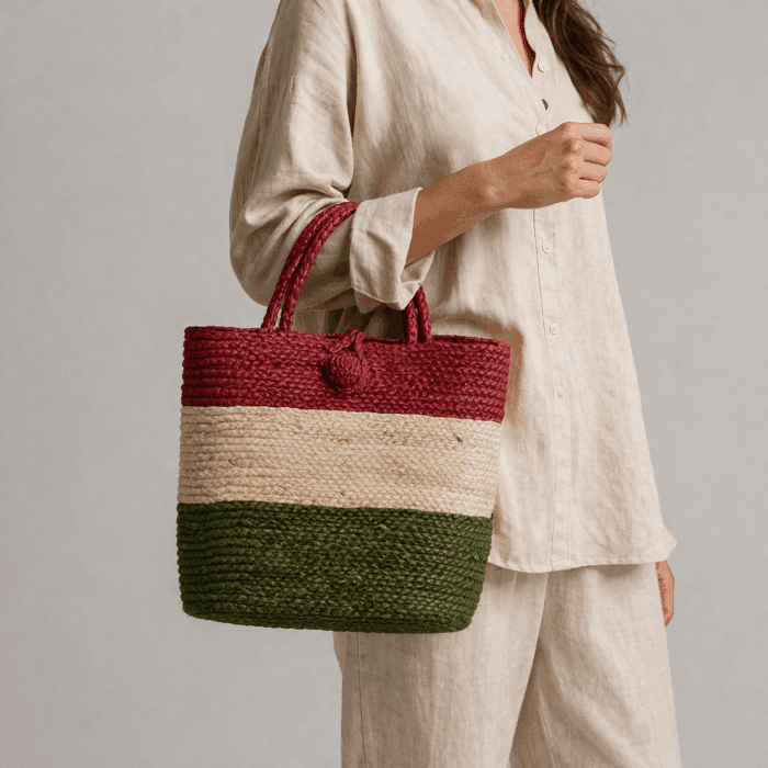 Banana Fiber Handcrafted Bag - Image 3