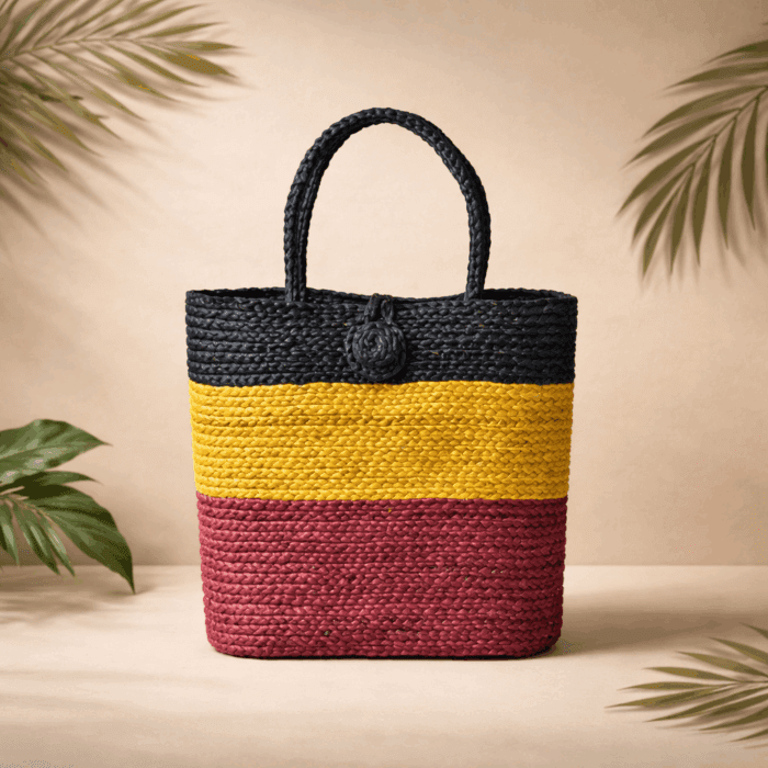 51(214) Banana Fiber Handcrafted Bag - Image 1