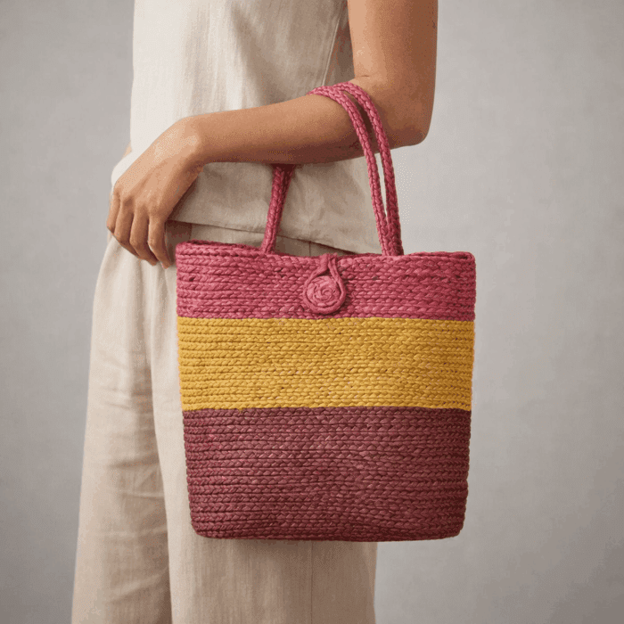 Banana Fiber Handcrafted Bag - Image 3