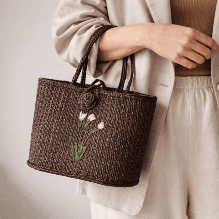 Banana Fiber Handcrafted Bag - Image 3