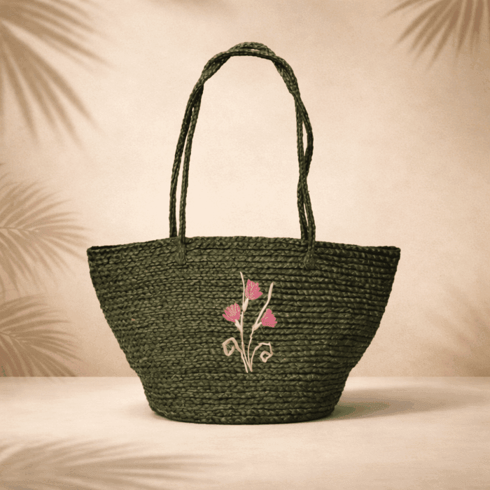 55(246) Banana Fiber Handcrafted Bag - Image 1