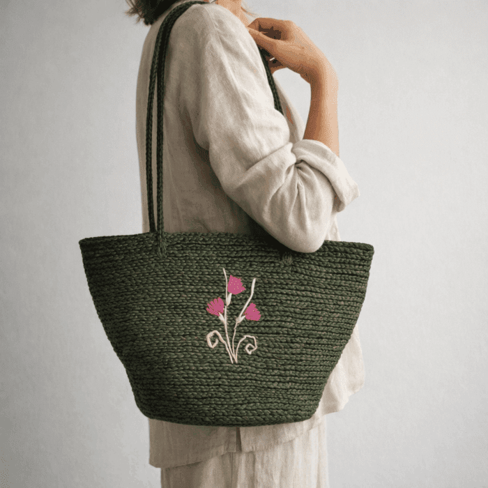 Banana Fiber Handcrafted Bag - Image 3