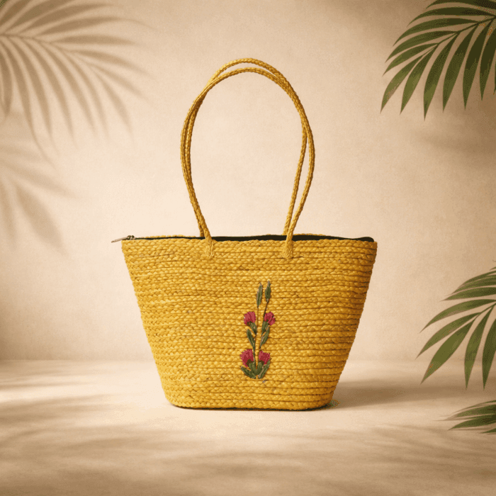 56(247) Banana Fiber Handcrafted Bag - Image 1