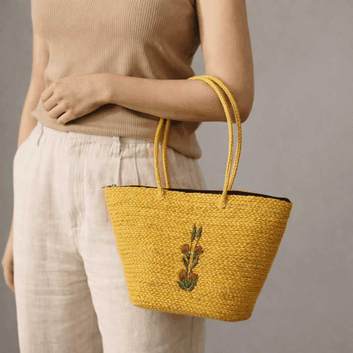 Banana Fiber Handcrafted Bag - Image 3