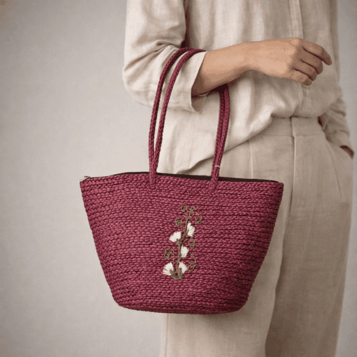 Banana Fiber Handcrafted Bag - Image 2