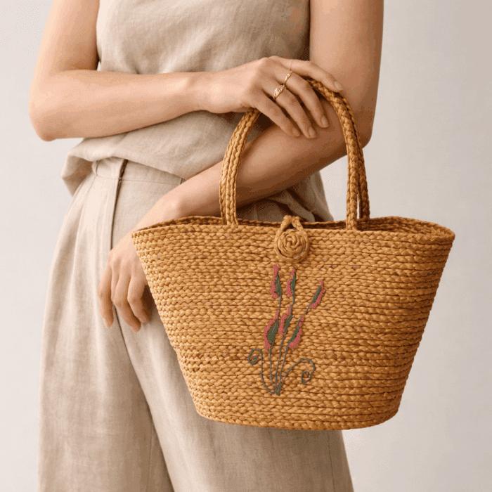 Banana Fiber Handcrafted Bag - Image 2