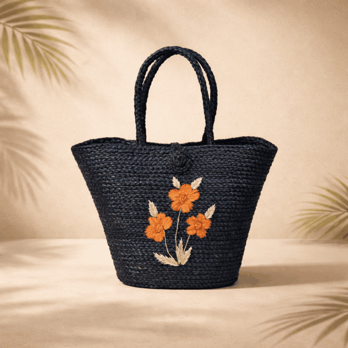 60(258) Banana Fiber Handcrafted Bag - Image 1