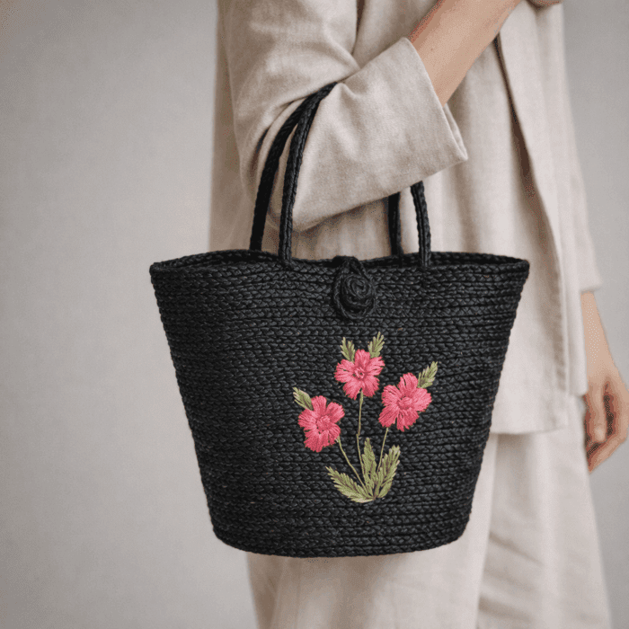 Banana Fiber Handcrafted Bag - Image 3