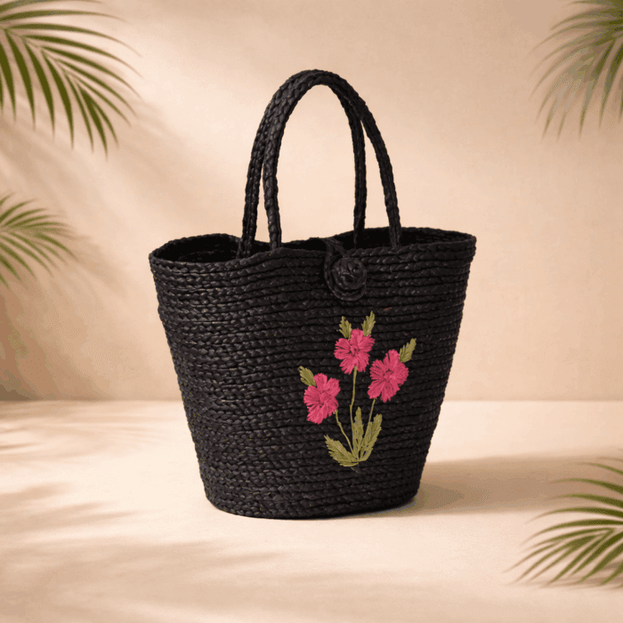 63(266) Banana Fiber Handcrafted Bag - Image 1