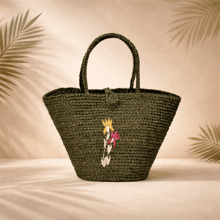64(267) Banana Fiber Handcrafted Bag - Image 1