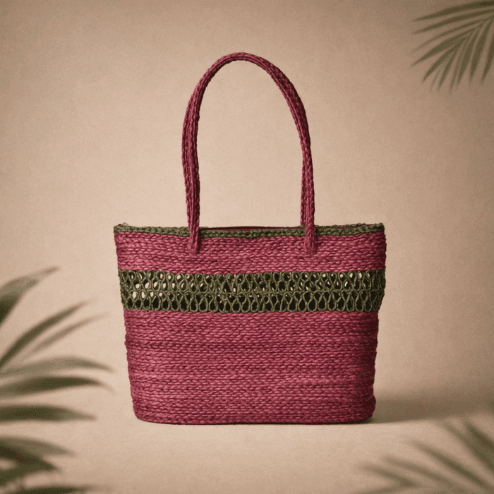 68(278) Banana Fiber Handcrafted Bag - Image 1