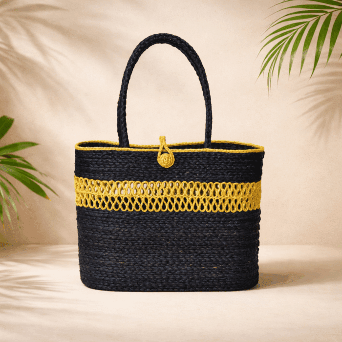 70(282) Banana Fiber Handcrafted Bag - Image 1