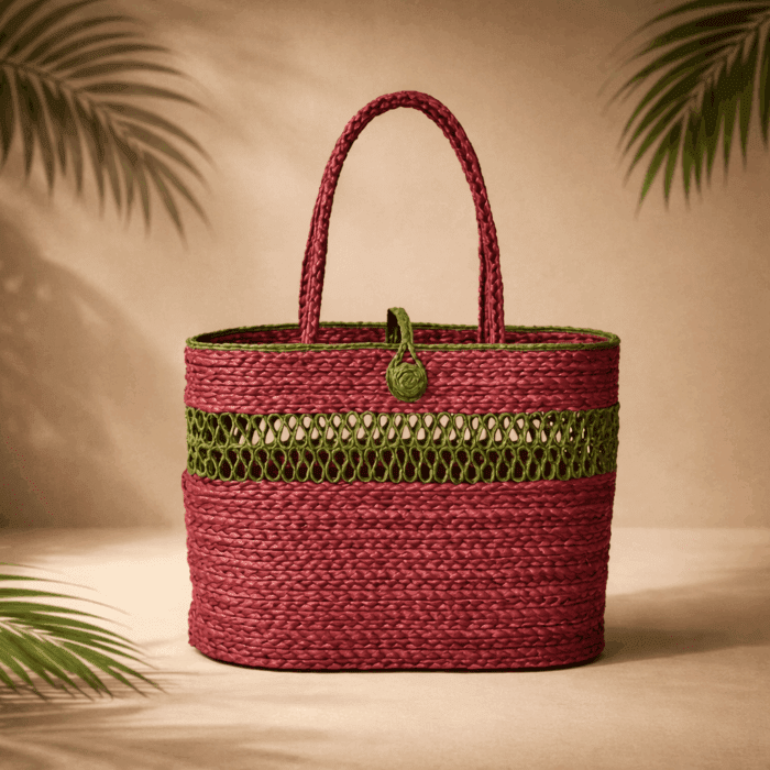 74(290) Banana Fiber Handcrafted Bag - Image 1
