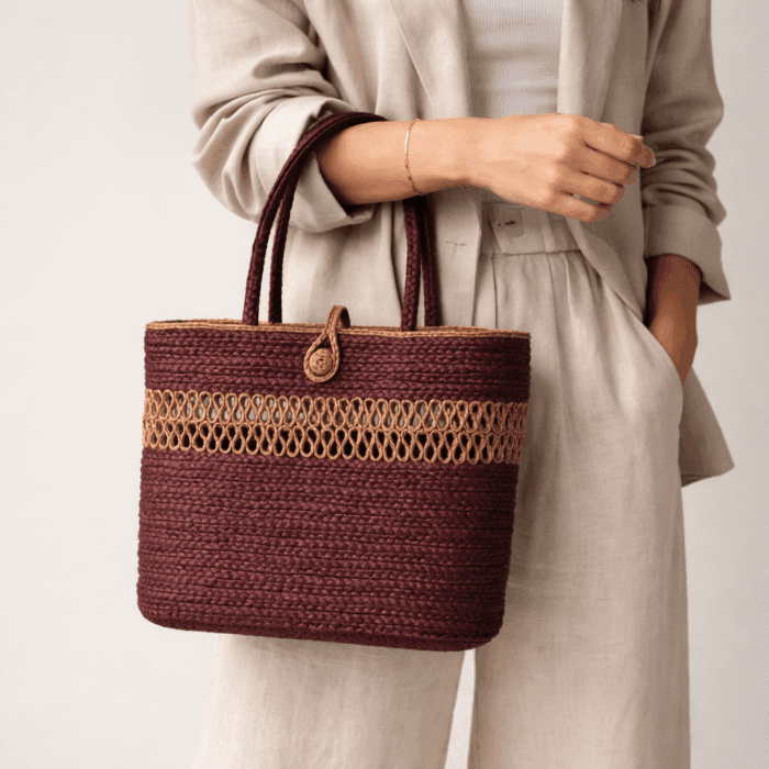 Banana Fiber Handcrafted Bag - Image 3
