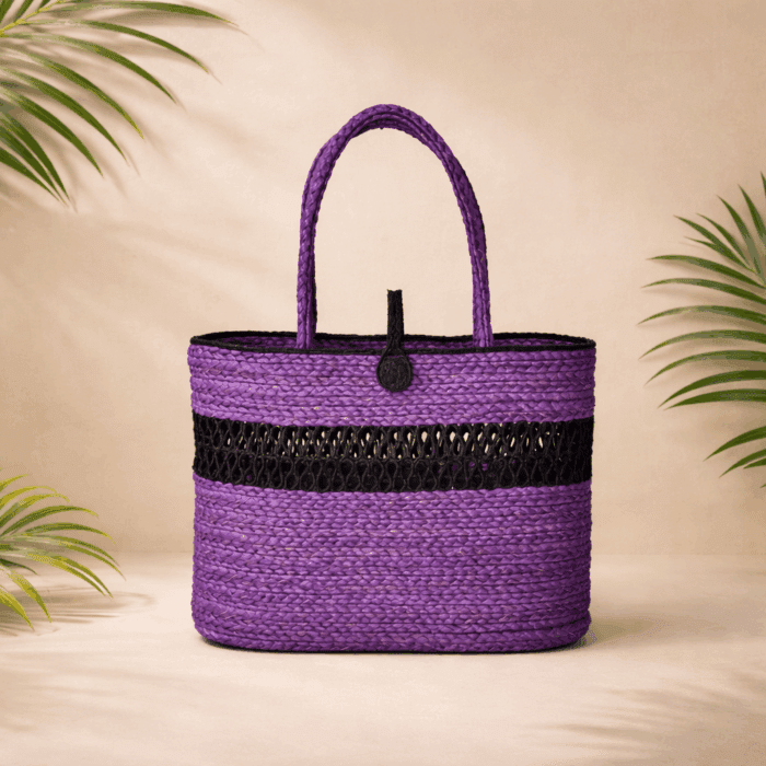 76(296) Banana Fiber Handcrafted Bag - Image 1