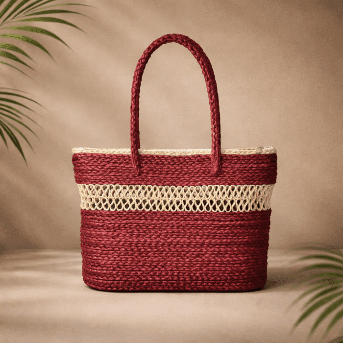 77(296) Banana Fiber Handcrafted Bag - Image 1