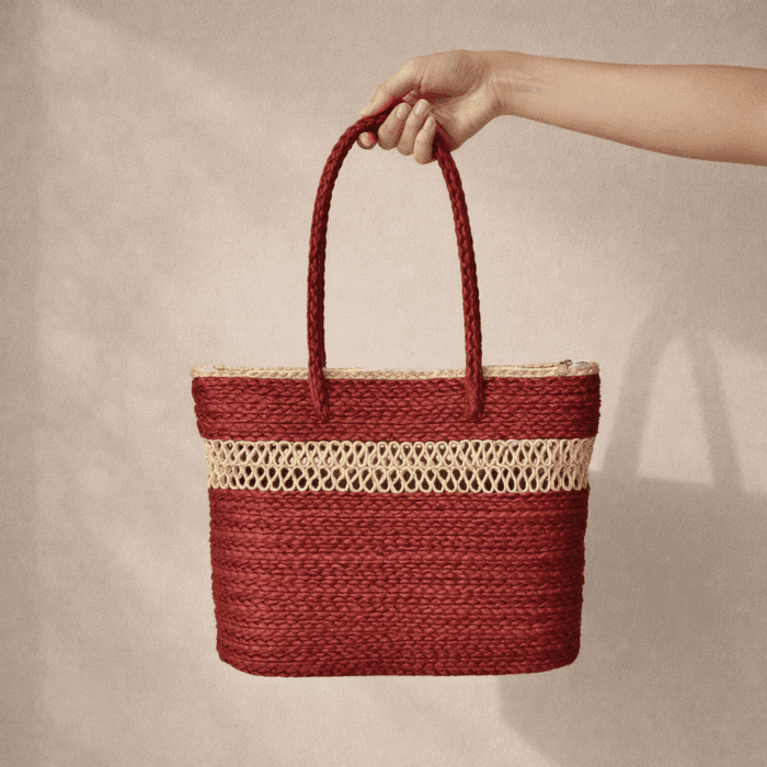 Banana Fiber Handcrafted Bag - Image 2
