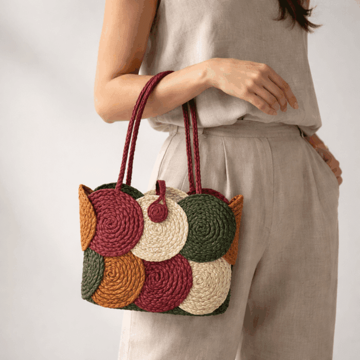 Banana Fiber Handcrafted Bag - Image 3