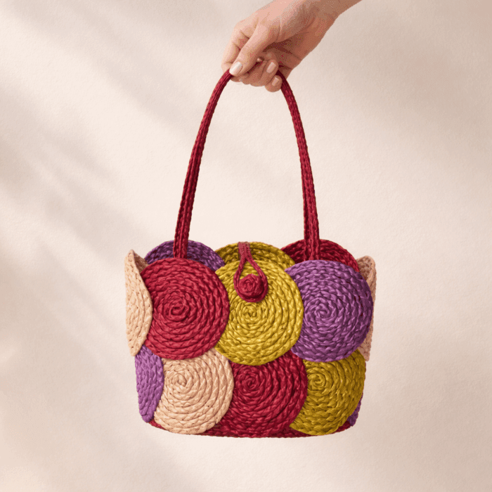 Banana Fiber Handcrafted Bag - Image 2