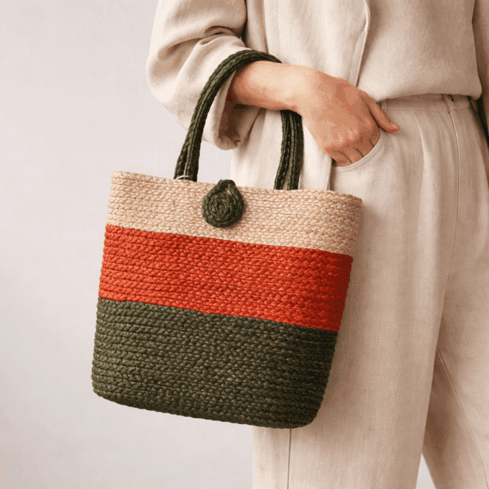 Banana Fiber Handcrafted Bag - Image 3
